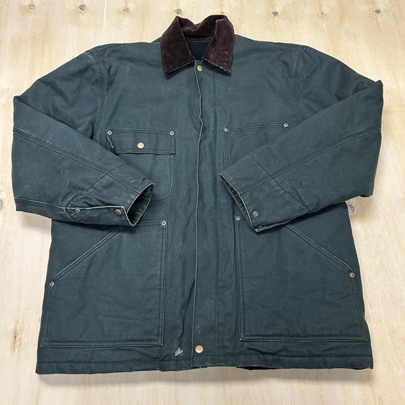 Big Smith Other - Big Smith Jacket Mens 2XL Green Canvas Insulated Workwear Parka Lined Winter